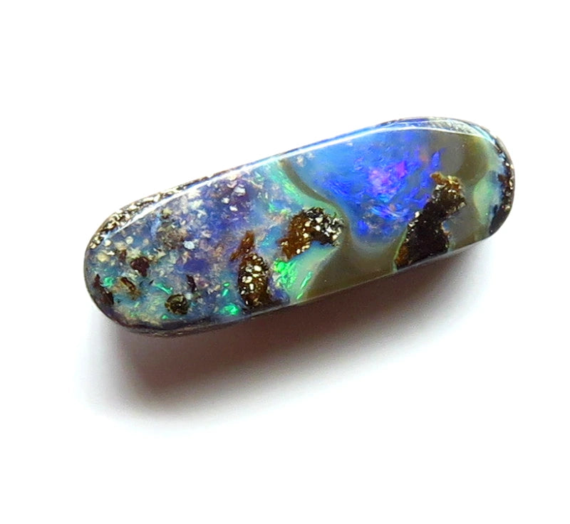 Queensland Boulder opal Polished Gemstone 1.5cts From Winton 13x4x2mm BFC45