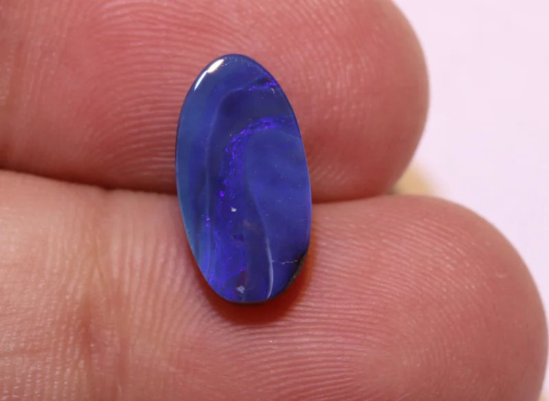 Australian Queensland Boulder opal Polished Gemstone 3.9cts From Winton 14.7x7.5x3.5mm BFC21
