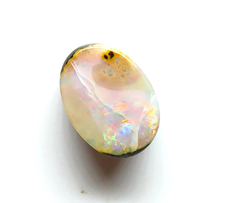 Queensland Boulder opal Polished Gemstone 0.79cts From Winton 7x5x2mm BFC41