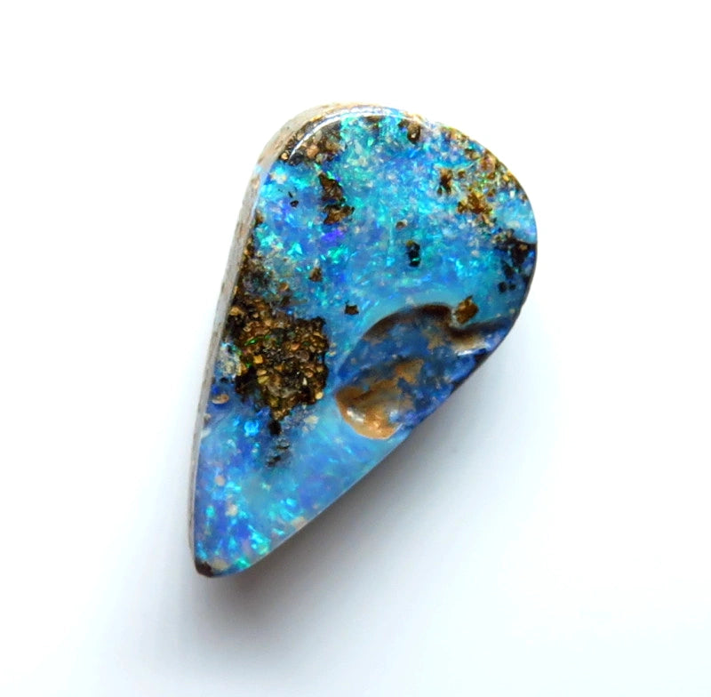 Queensland Boulder opal Polished Gemstone 4.6cts From Winton 17x10x3mm BFC46