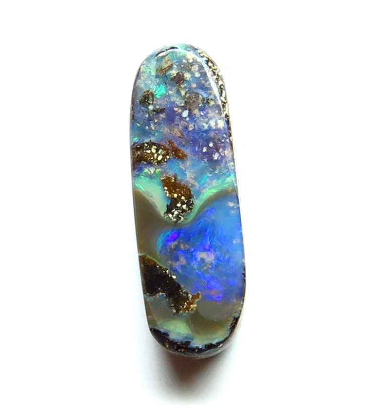Queensland Boulder opal Polished Gemstone 1.5cts From Winton 13x4x2mm BFC45