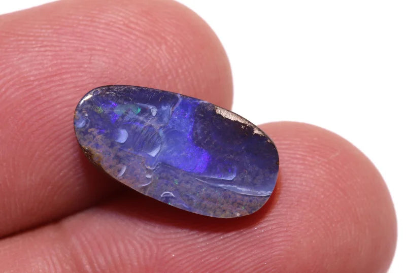 Australian Queensland Boulder opal Polished Gemstone 4.5cts From Winton 17x9x3mm BFC23