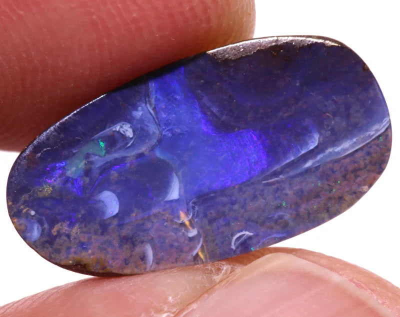 Australian Queensland Boulder opal Polished Gemstone 4.5cts From Winton 17x9x3mm BFC23