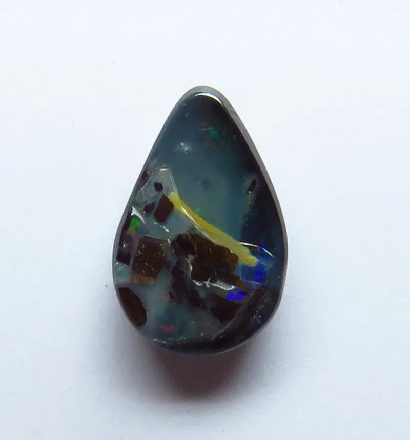 Australian Queensland Boulder opal Polished Gemstone 4.4cts From Winton 13x8x4mm BFC11