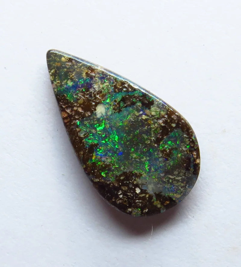 Australian Queensland Boulder opal Polished Gemstone 1.5cts From Winton 13x7x2mm BFC06