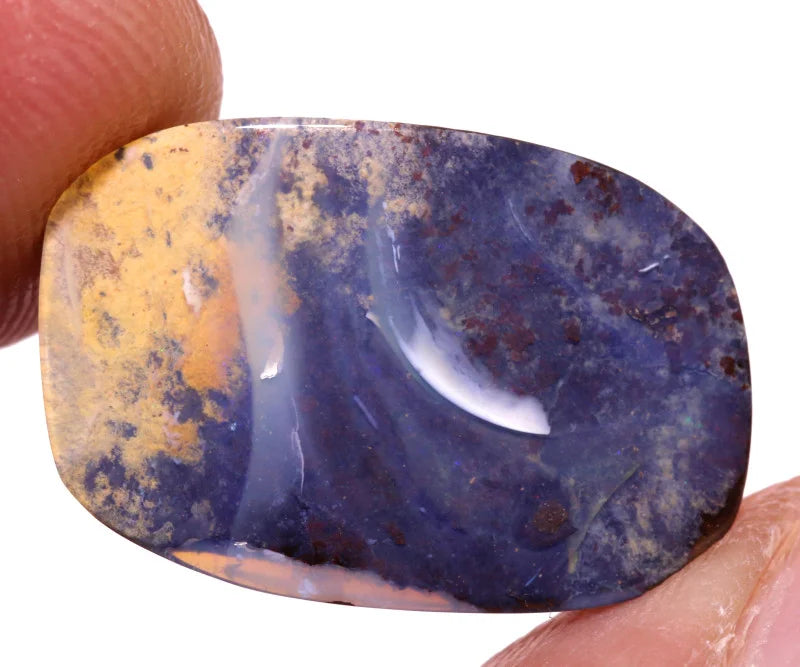Australian Queensland Boulder opal Polished Gemstone 11.4cts From Winton 19x12.5x4.5mm BFC16