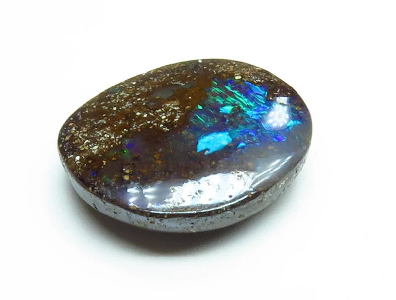 Australian Queensland Boulder opal Polished Gemstone 3.95cts From Winton 12x12x3mm BFC02