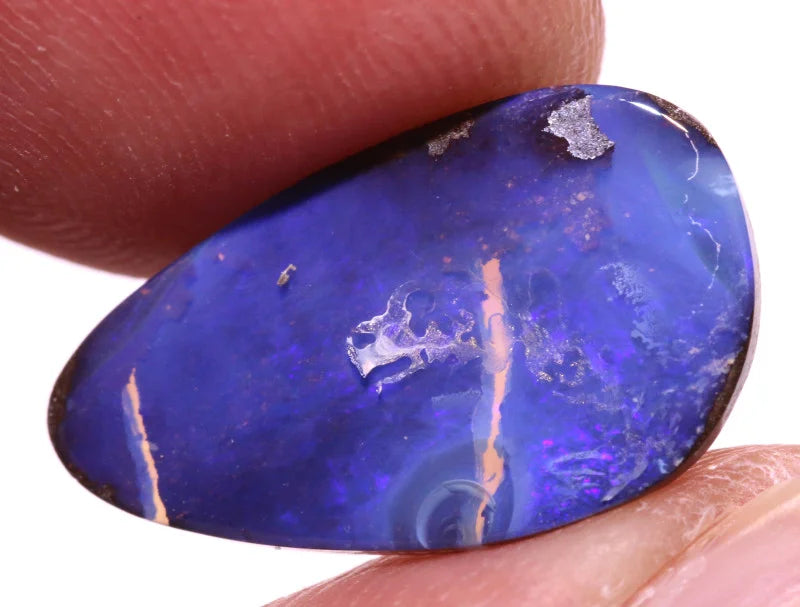 Australian Queensland Boulder opal Polished Gemstone 5cts From Winton 17x10x3.5mm BFC20