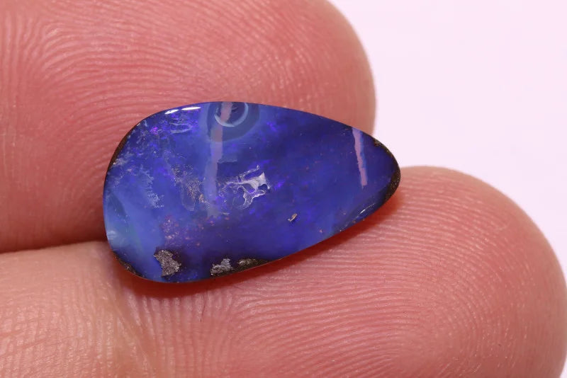 Australian Queensland Boulder opal Polished Gemstone 5cts From Winton 17x10x3.5mm BFC20