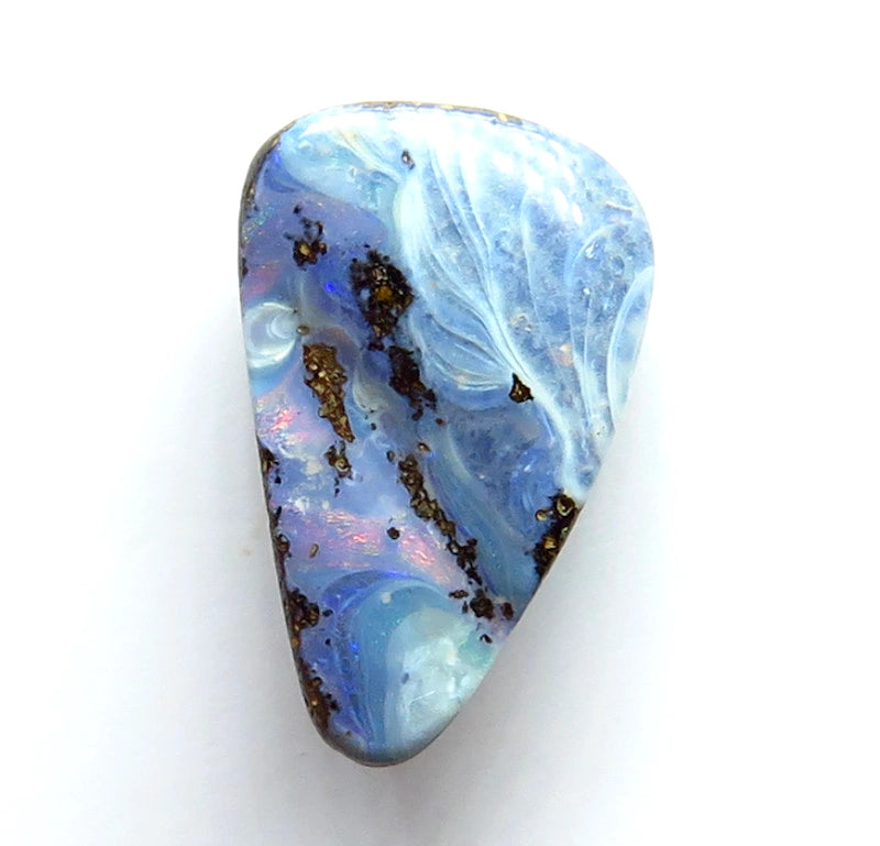 Queensland Boulder opal Polished Gemstone 1.50cts From Winton 11x7x3mm BFC53