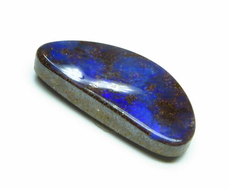 Australian Queensland Boulder opal Polished Gemstone 4.25cts From Winton some nice blue colours 16x8x3mm BFO30
