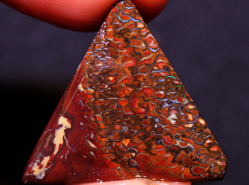 Australian Queensland Boulder Matrix opal 20cts rub / rough / preform Yowah nice stone patterns 30x27x3mm BFA07