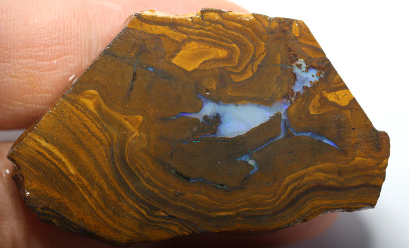 Australian Queensland Boulder opal 115cts rough Winton Low Grade vein of opal 52x30x8mm BFA26