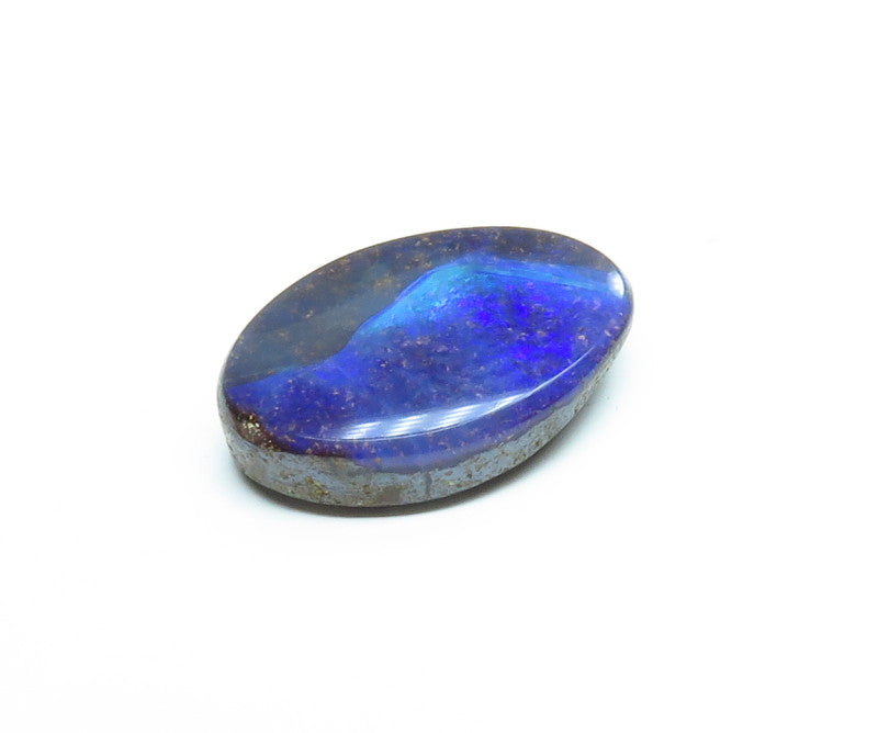 Australian Queensland Boulder opal Polished Gemstone 2.70cts From Winton with some blue green colours 12x8x3mm BFO27