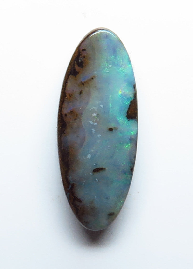 Australian Queensland Boulder opal Polished Gemstone 4.90cts From Winton with some blue green colours 19x8x3mm BFO26