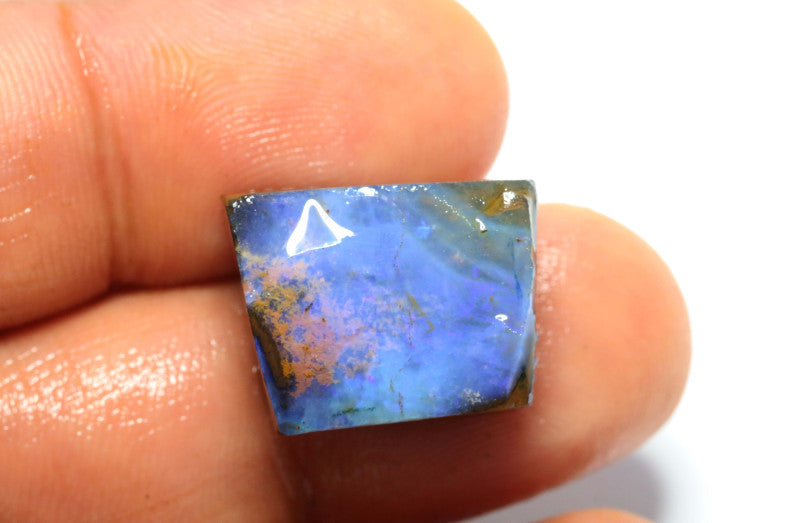 Australian Queensland Boulder opal 30cts rough Winton Low Grade Face of opal with colour 18x14x10mm BFA23