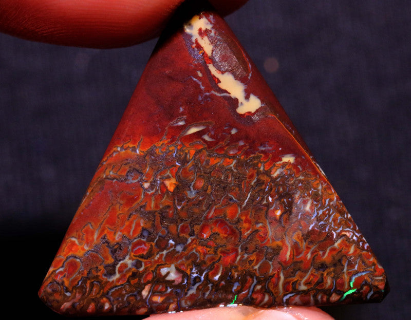 Australian Queensland Boulder Matrix opal 20cts rub / rough / preform Yowah nice stone patterns 30x27x3mm BFA07