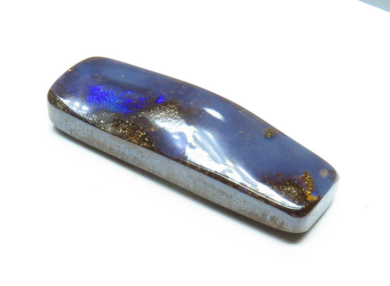 Australian Queensland Boulder opal Polished Gemstone 7.54cts From Winton with bits of colour 22x7x4mm BFO19