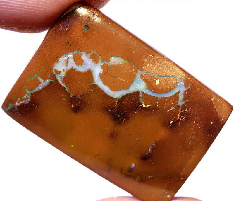 Australian Queensland Boulder Matrix opal Polished Gemstone 25cts From Yowah some multicolours to vein 25x17x5mm BFO1212