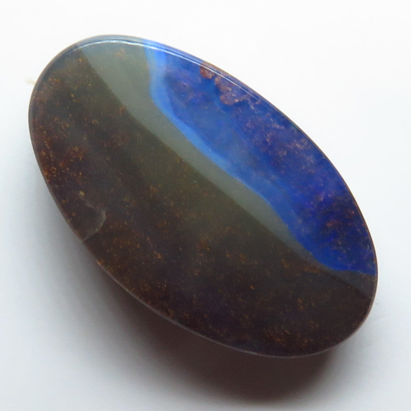 Australian Queensland Boulder opal Polished Gemstone 9.44cts From Winton with some blue colours 21x12x4mm BFO33