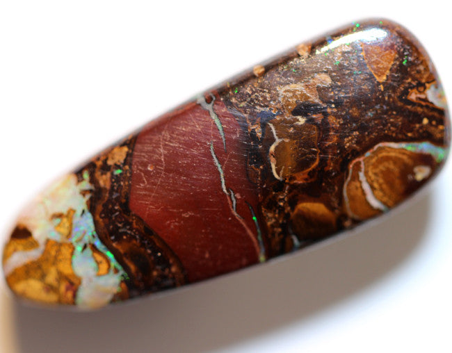 Australian Queensland Boulder Matrix opal Polished Gemstone 25cts From Yowah some bits of blue/green 29x11x7mm BFO433
