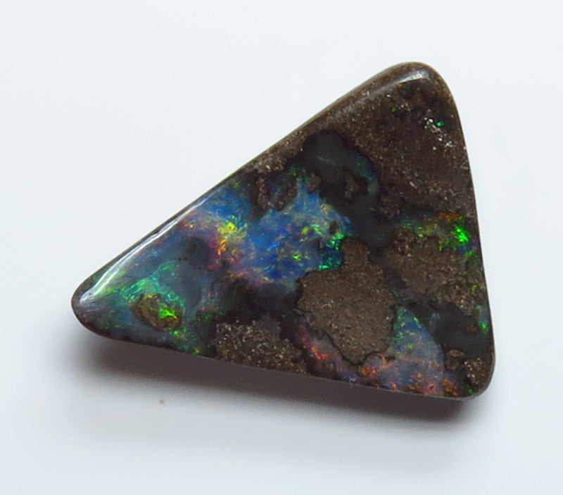 Australian Queensland Boulder opal Polished Gemstone 5.41cts From Winton some nice multi colours 18x14x3mm BFO40