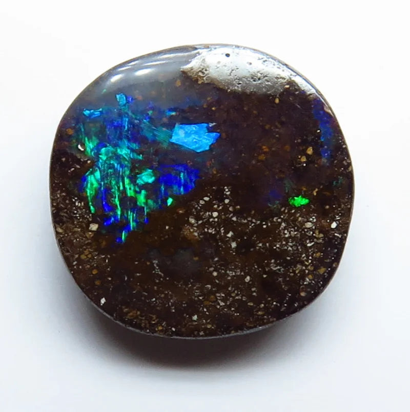 Australian Queensland Boulder opal Polished Gemstone 3.95cts From Winton 12x12x3mm BFC02