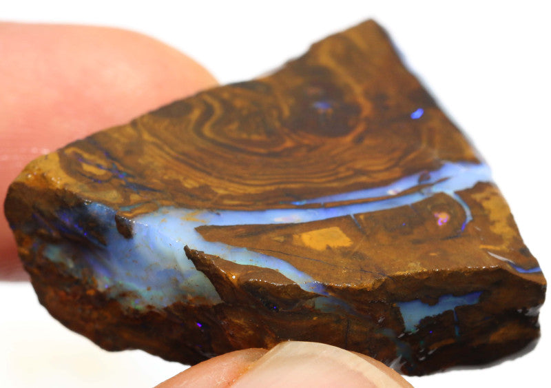 Australian Queensland Boulder opal 75cts rough Winton Low Grade vein of opal 33x30x10mm BFA22