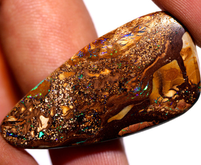 Australian Queensland Boulder Matrix opal Polished Gemstone 44cts From Yowah some bits of blue/green  40x20x7mm BFO549