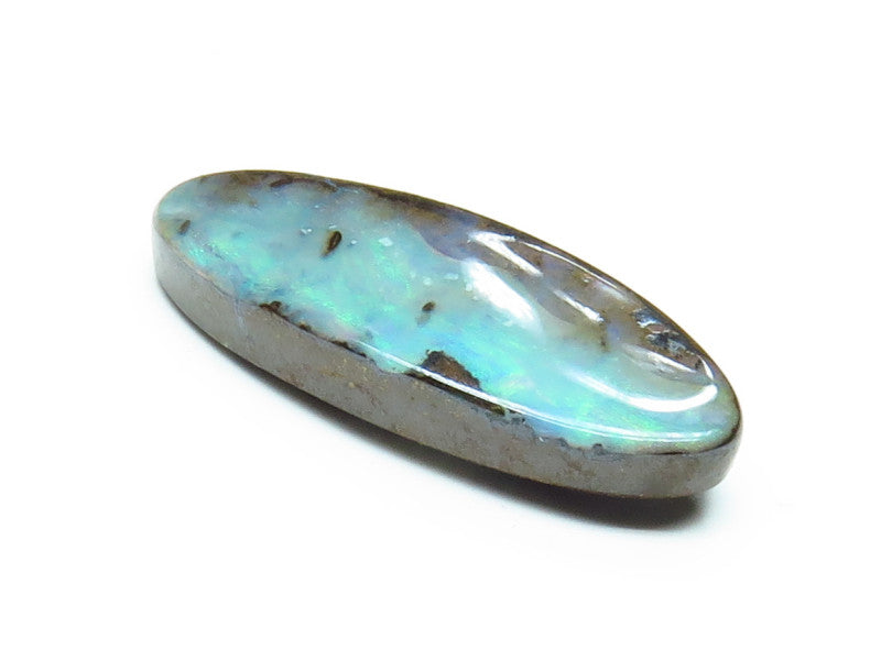 Australian Queensland Boulder opal Polished Gemstone 4.90cts From Winton with some blue green colours 19x8x3mm BFO26