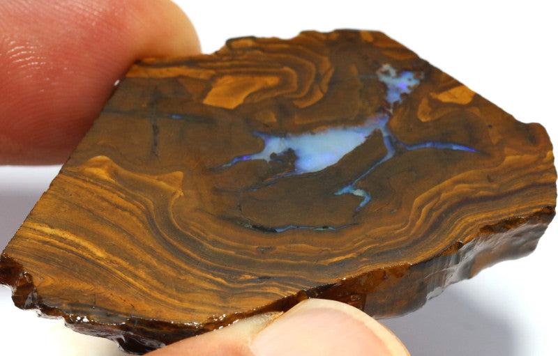 Australian Queensland Boulder opal 115cts rough Winton Low Grade vein of opal 52x30x8mm BFA26