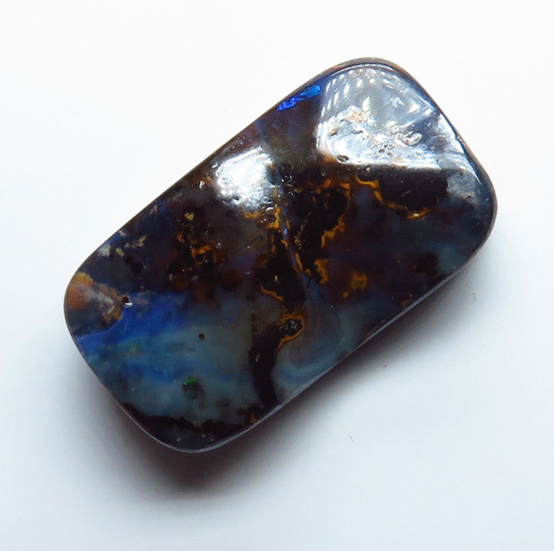 Australian Queensland Boulder opal Polished Gemstone 9.54cts From Winton with bits of colour 20x11x5mm BFO15