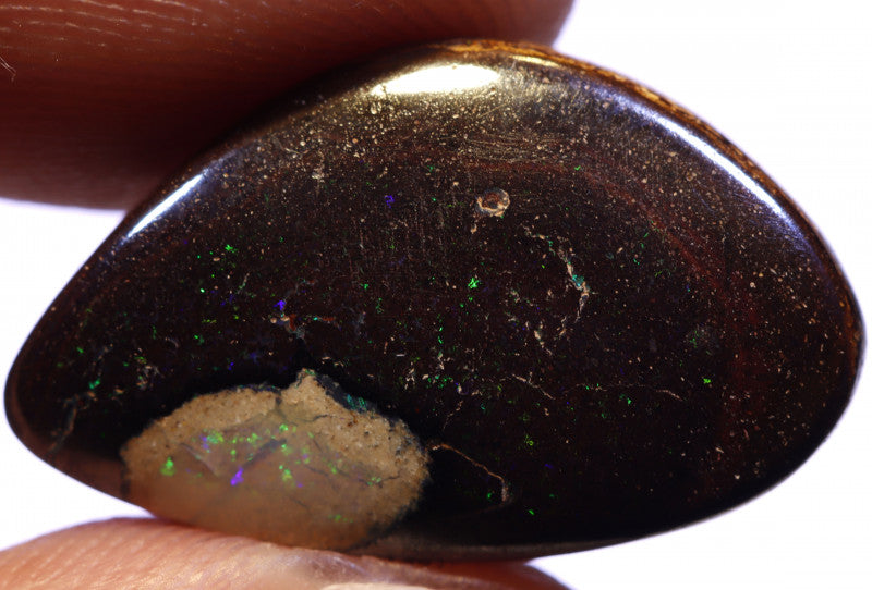 Australian Queensland Boulder Matrix opal Polished Gemstone 11.75cts From Yowah some bits of blue/green 21x13x4mm BFO1067