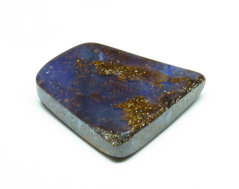 Australian Queensland Boulder opal Polished Gemstone 4.90cts From Winton with bits of colour 13x13x3mm BFO07