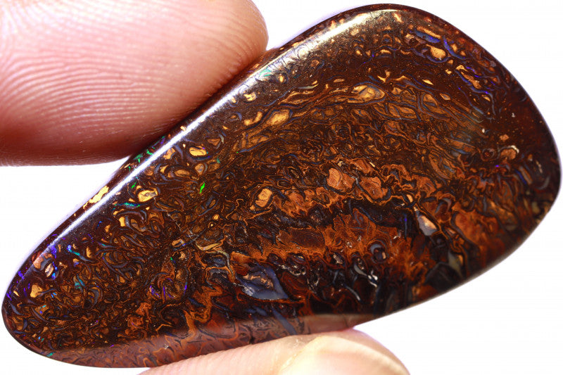 Australian Queensland Boulder Matrix opal Polished Gemstone 62cts From Yowah some bits of blue/green 40x21x7mm BFO1225