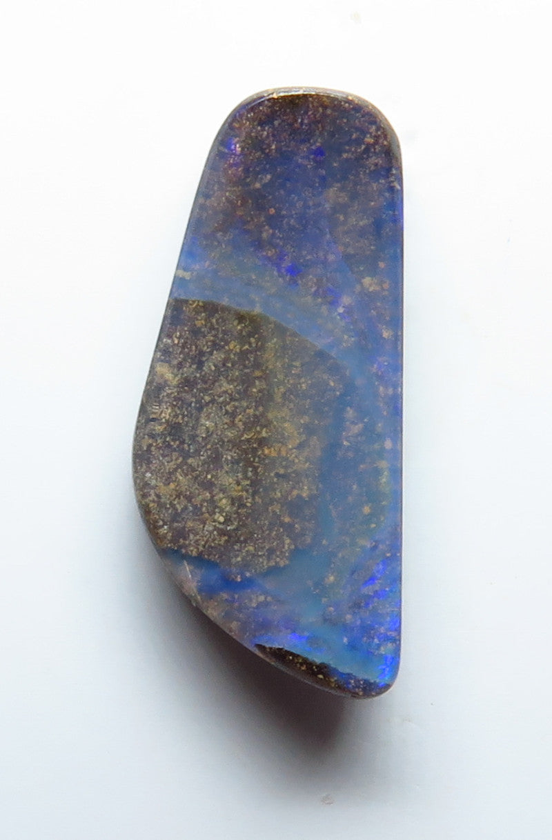 Australian Queensland Boulder opal Polished Gemstone 4.10cts From Winton with some blue colours 18x8x3mm BFO36