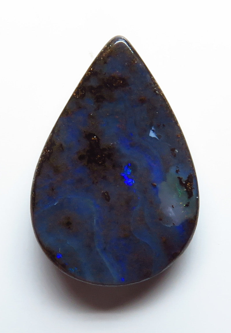 Australian Queensland Boulder opal Polished Gemstone 9.36cts From Winton with bits of colour 20x14x4mm BFO37