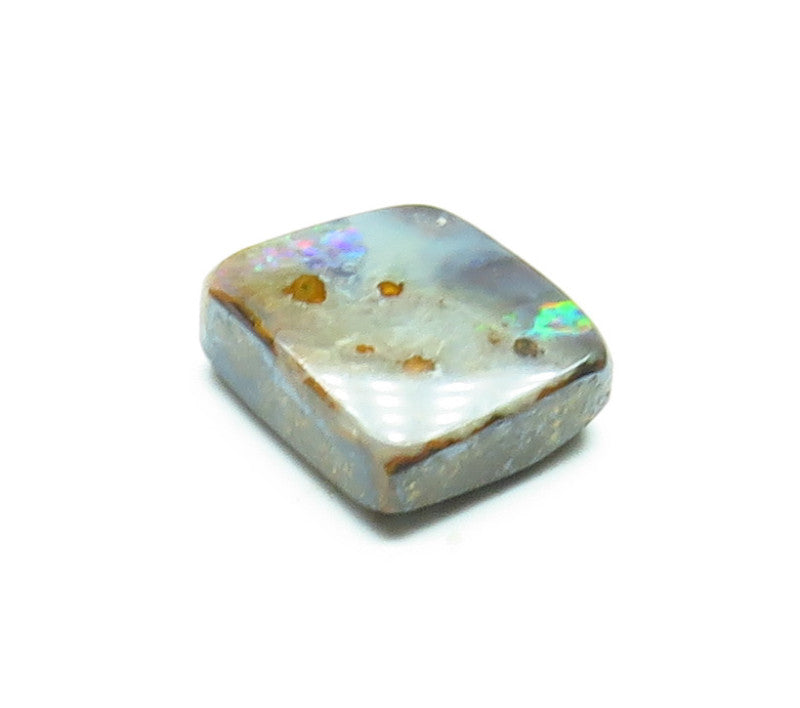 Australian Queensland Boulder opal Polished Gemstone 0.8cts From Winton with bits of colour 6x5x2mm BFO18