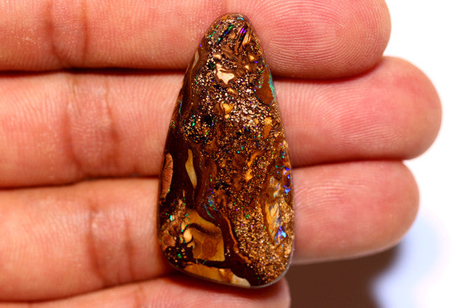 Australian Queensland Boulder Matrix opal Polished Gemstone 44cts From Yowah some bits of blue/green  40x20x7mm BFO549