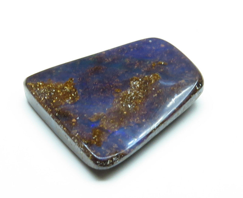 Australian Queensland Boulder opal Polished Gemstone 4.90cts From Winton with bits of colour 13x13x3mm BFO07