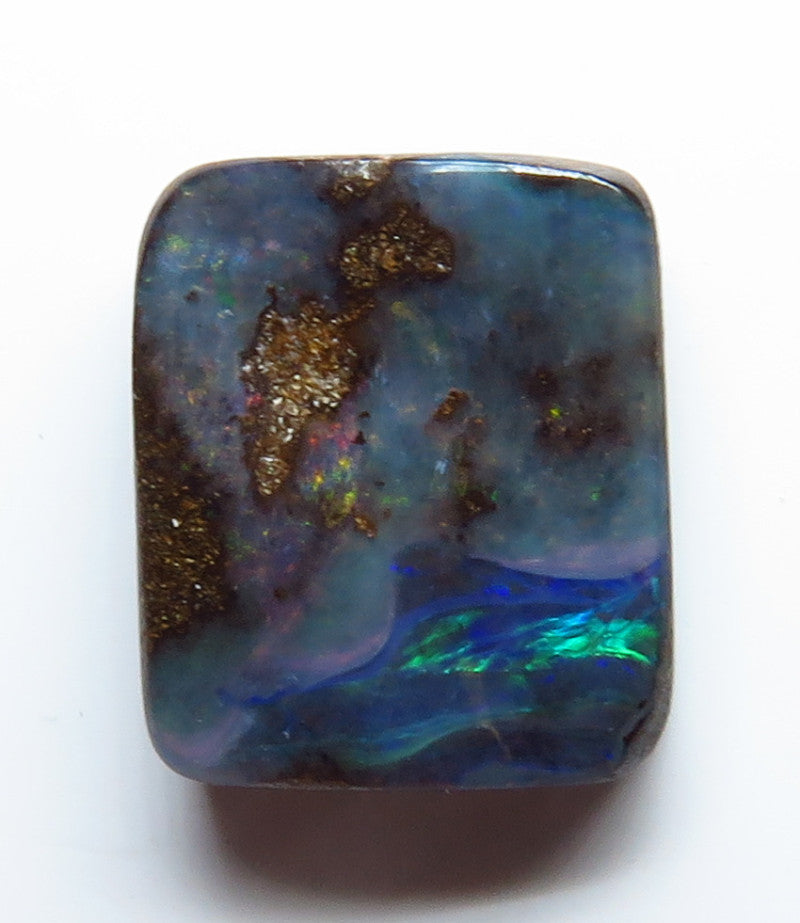 Australian Queensland Boulder opal Polished Gemstone 4.00cts From Winton with bits of colour 11x10x3mm BFO21