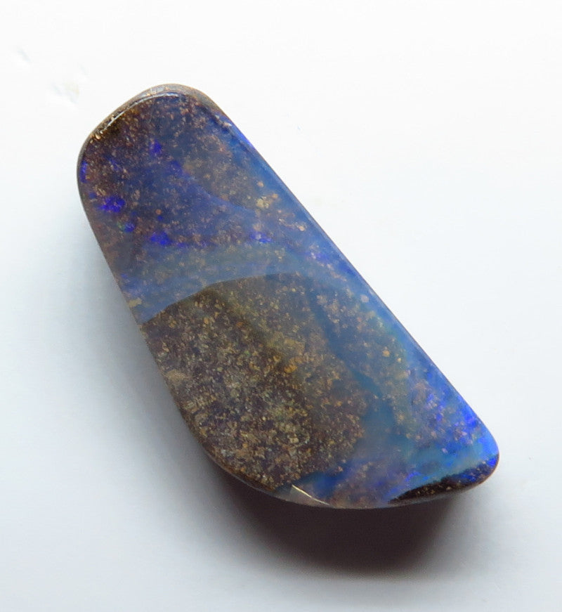 Australian Queensland Boulder opal Polished Gemstone 4.10cts From Winton with some blue colours 18x8x3mm BFO36