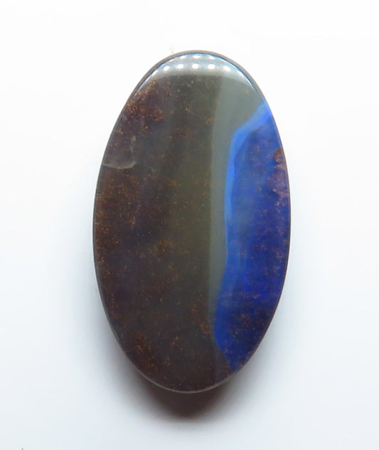 Australian Queensland Boulder opal Polished Gemstone 9.44cts From Winton with some blue colours 21x12x4mm BFO33