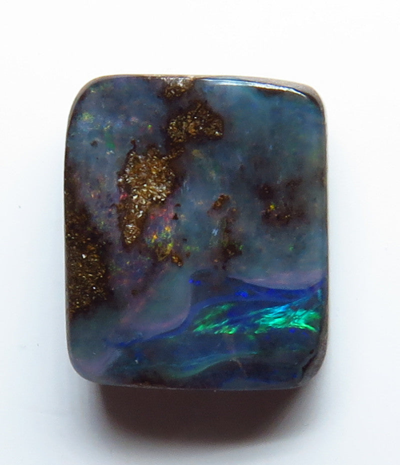 Australian Queensland Boulder opal Polished Gemstone 4.00cts From Winton with bits of colour 11x10x3mm BFO21
