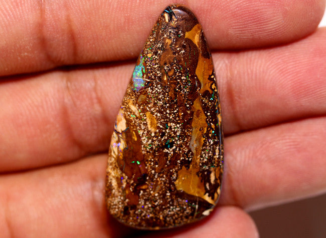 Australian Queensland Boulder Matrix opal Polished Gemstone 44cts From Yowah some bits of blue/green  40x20x7mm BFO549