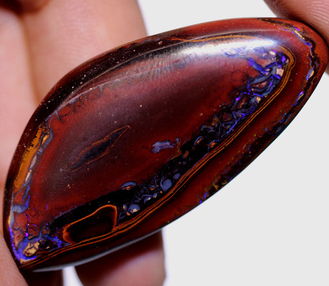 Australian Queensland Boulder Matrix opal Polished Gemstone 58cts From Yowah some blue colours 40x27x6mm BFO385