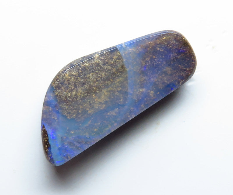 Australian Queensland Boulder opal Polished Gemstone 4.10cts From Winton with some blue colours 18x8x3mm BFO36